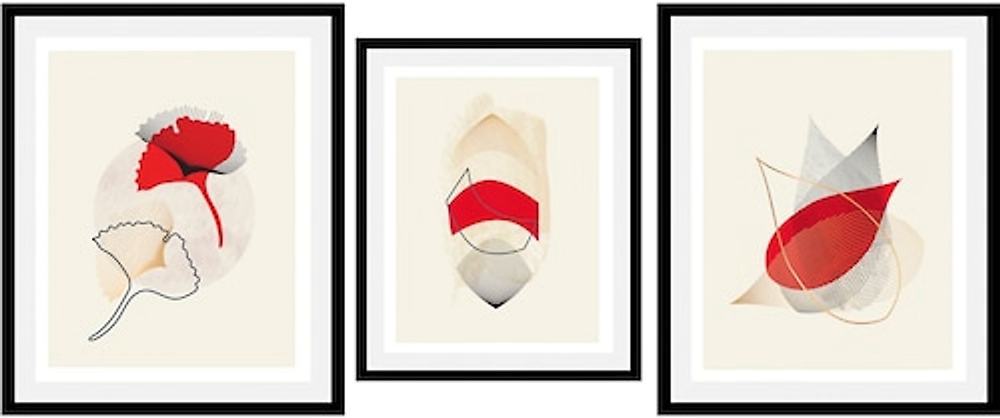 queence Bild »Set Halka«, (1 St.), gerahmt günstig online kaufen