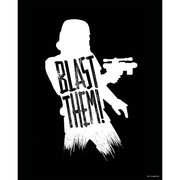 Komar Bild »Star Wars Silhouette Quotes Stormtrooper«, Disney, (1 St.), Wan günstig online kaufen