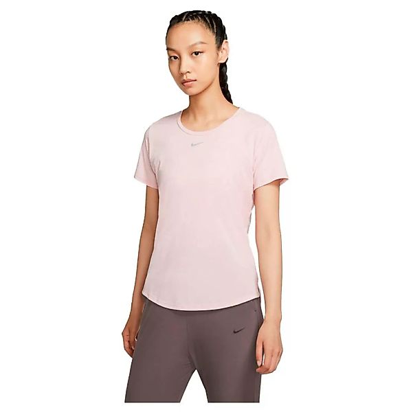 Nike Dri Fit One Luxe Kurzarm T-shirt M Pink Glaze / Reflective Silver günstig online kaufen