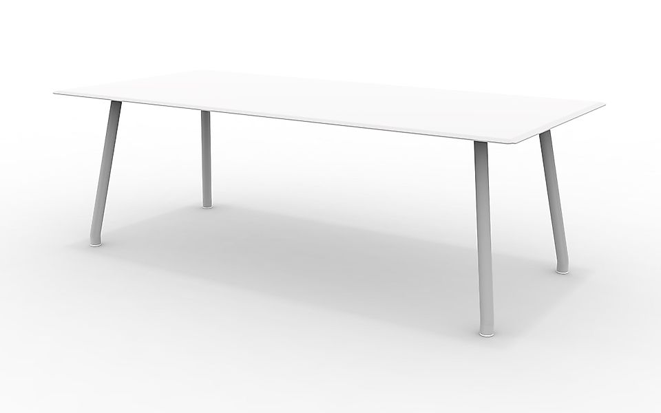 Großer Gartentisch Verdea 220 cm Matt Weiß günstig online kaufen