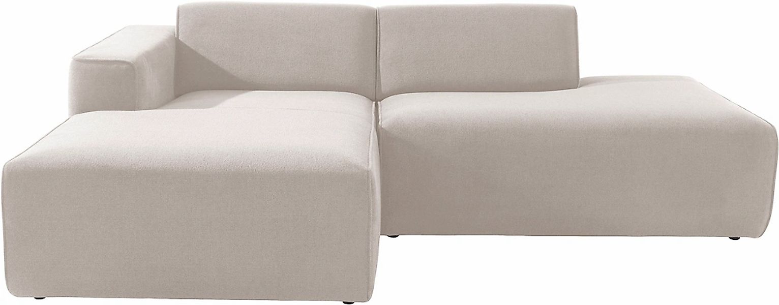 andas Ecksofa »Noord mit Kedernaht, Breite 227 cm, L-Form« Cord, Struktur, günstig online kaufen