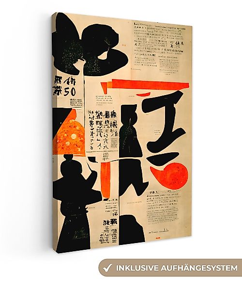 OneMillionCanvasses® Leinwandbild Vintage - Rot - günstig online kaufen