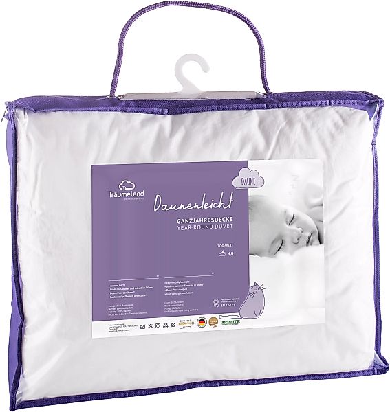 Träumeland Babybettdecke »Daunenleicht«, 4-Jahreszeiten, Bezug 100% Baumwol günstig online kaufen