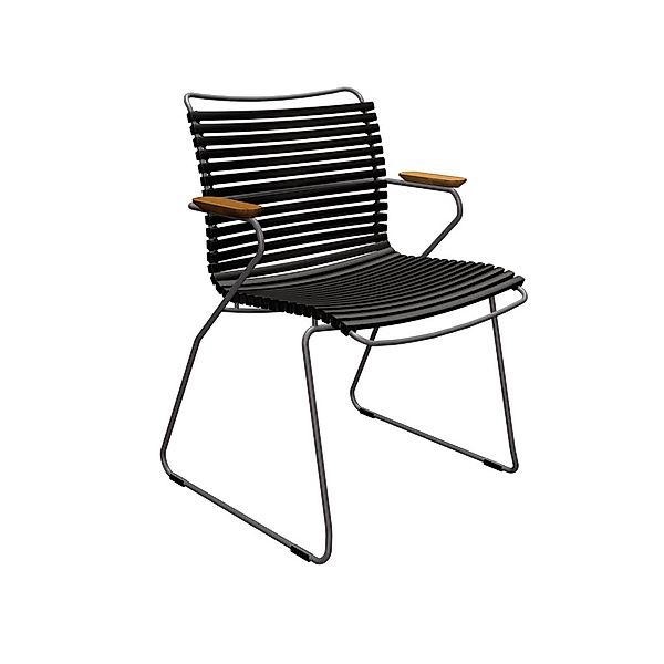 Click Gartenstuhl mit Armlehne schwarz günstig online kaufen