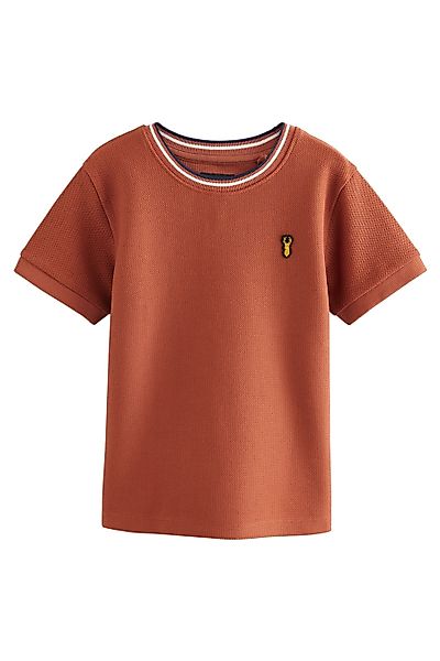 Next T-Shirt Strukturiertes T-Shirt aus 100 % günstig online kaufen