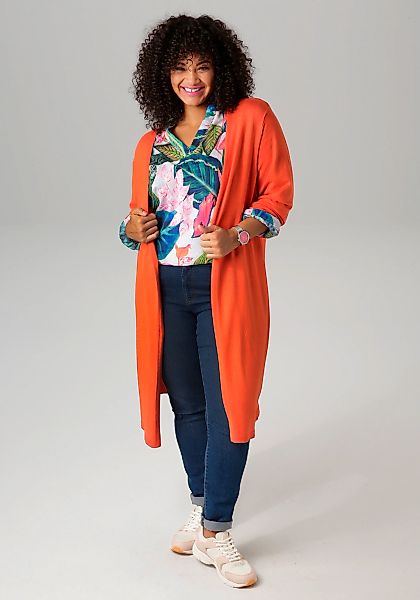 Aniston PLUS Strickjacke, in trendiger Farbpalette günstig online kaufen