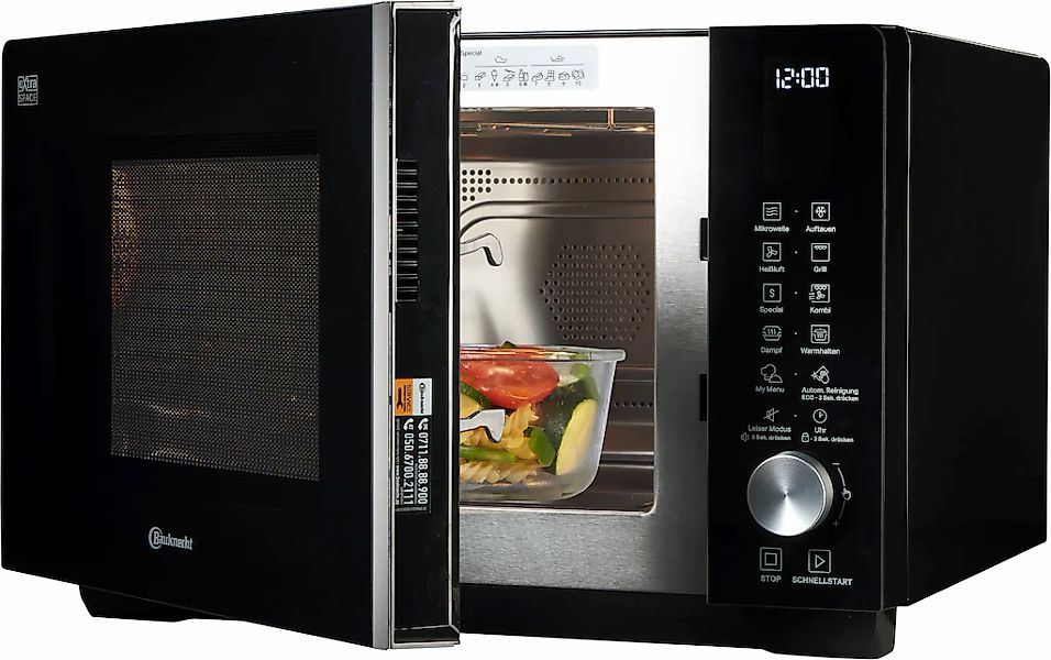BAUKNECHT Mikrowelle »MF 255 B«, Heißluft-Mikrowelle-Grill, intelligente Te günstig online kaufen