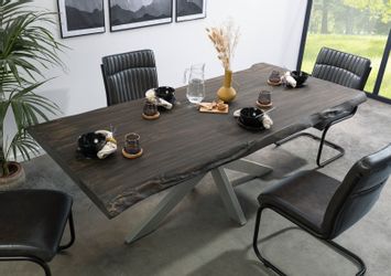 Massivmoebel24 Baumkantentisch FREEFORM (Baumtisch Mango 220x100x77 günstig online kaufen