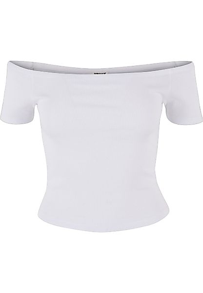 URBAN CLASSICS T-Shirt "Urban Classics Damen Ladies Organic Off Shoulder Ri günstig online kaufen