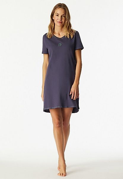 Schiesser Nachthemd Casual Essentials mit Statement-Print, Baumwolle, kurzä günstig online kaufen