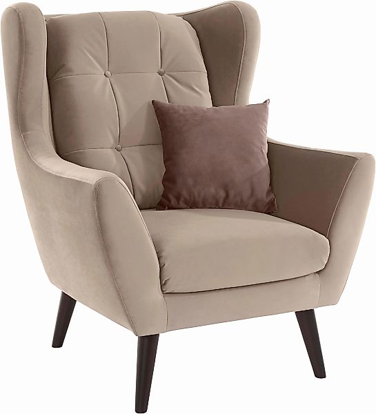 andas Ohrensessel "Hemmink, Sessel, Loungesessel", mit Knopfheftung günstig online kaufen
