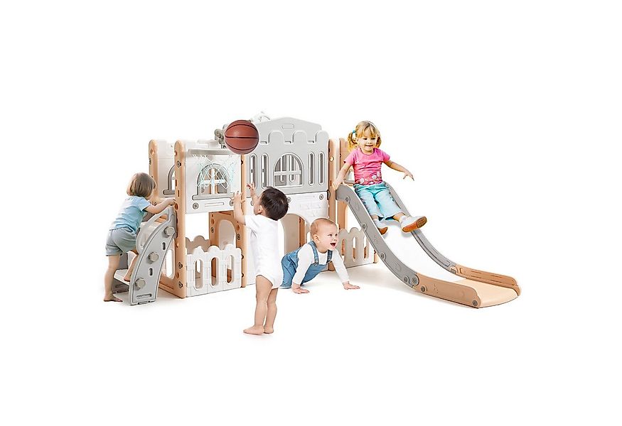 GarveeMore Indoor-Rutsche Gartenrutschen 8 in 1 Kinderrutsche Rutsche mit K günstig online kaufen