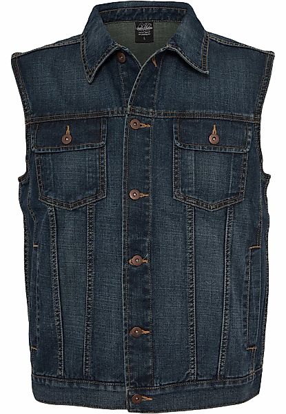URBAN CLASSICS Jerseyweste "Urban Classics Herren Denim Vest" 1 Stk. günstig online kaufen