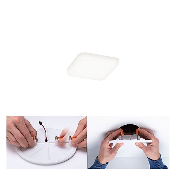 Paulmann "VariFit LED Einbaupanel Veluna IP44 eckig 75x75mm 4,5W 400lm 4000 günstig online kaufen