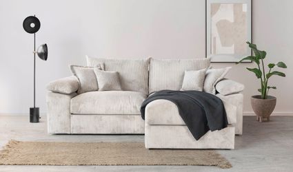 Home affaire Ecksofa "Soft&Cosy XL L-Form, B: 246 cm" Mega-Sofa, Cord oder günstig online kaufen