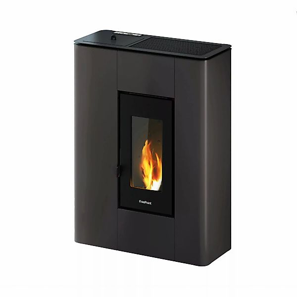 Freepoint Pelletofen FreePoint Pelletofen Atri Metall Anthrazit 4,9 kW günstig online kaufen
