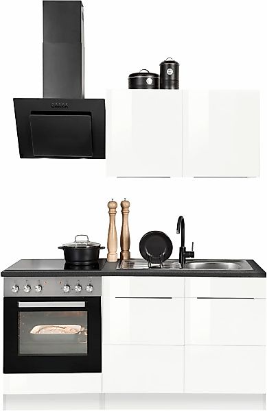 KOCHSTATION Küchenzeile »KS-Brindisi« Breite 210 cm, wahlweise mit E-Geräte günstig online kaufen