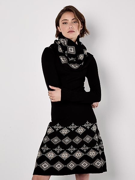 Apricot Strickkleid Minikleid, (2-tlg) mit Routenmuster günstig online kaufen