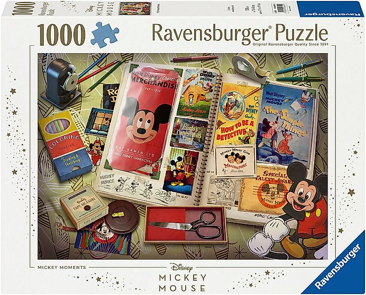 Ravensburger Puzzle Disney Mickey Mouse, 1950 Mickey Moments, 1000 Puzzlete günstig online kaufen