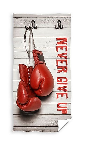 Carbotex Strandtuch Box Sport Boxhandschuhe Badetuch Handtuch Strandtuch 70 günstig online kaufen