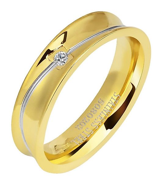 Adelia´s Fingerring Damen Ring aus Edelstahl, Ein Geschenk, das Freude mach günstig online kaufen