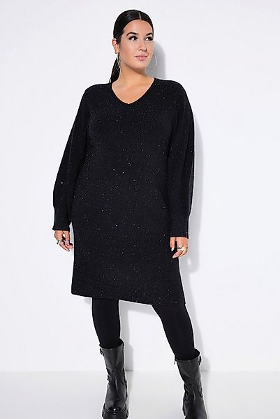 Studio Untold Midikleid Strickkleid Slim Shape Rippstrick mit Glitzer günstig online kaufen