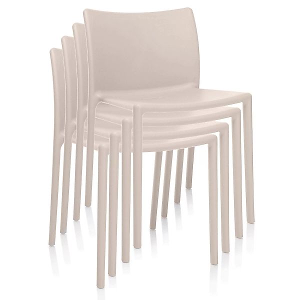 Magis - Air Chair Stuhl 4er Set - beige/matt/für Innen- und Außenbereich ge günstig online kaufen