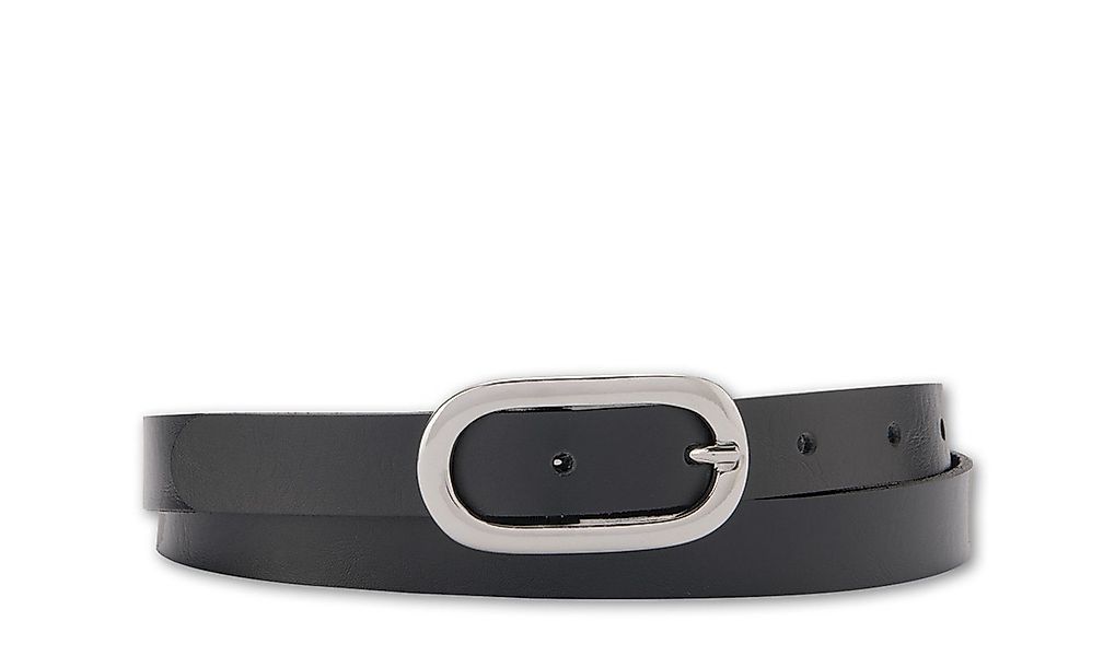 BERND GÖTZ Ledergürtel Ledergürtel mit ovaler Dornschließe im schmalen Stil günstig online kaufen