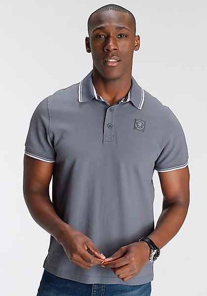 DELMAO Poloshirt Kurzarm, lockere Passform, Polokragen, günstig online kaufen