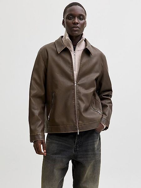 Jack & Jones Bikerjacke JJECASABLANCA PU JACKET NOOS mit Fronttaschen günstig online kaufen