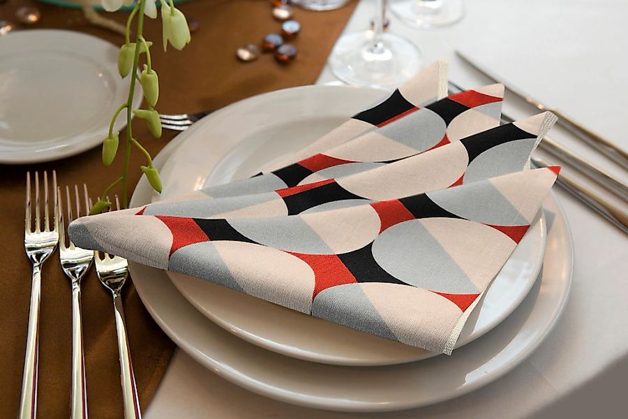 Adam Stoffserviette "Circles" GOTS organic,zertifiziert durch CERES 0242Mad günstig online kaufen