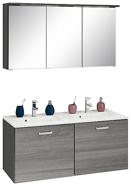 welltime Badmöbel-Set "Ravenna", (2 St.), Doppelwaschplatz, Breite 120 cm günstig online kaufen