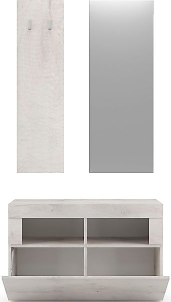 INOSIGN Garderoben-Set "Basic 3tlg. Breite 91 cm, Höhe 187 cm, Wandgarderob günstig online kaufen