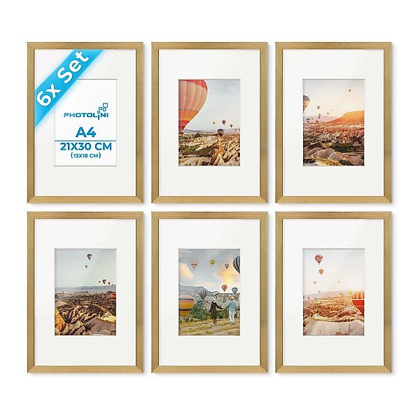 PHOTOLINI Bilderrahmen 6er Set 21x30 cm günstig online kaufen