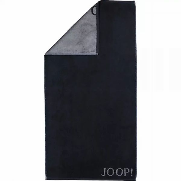 JOOP! Classic - Doubleface 1600 - Farbe: Schwarz - 90 - Handtuch 50x100 cm günstig online kaufen