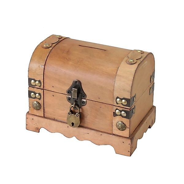 HMF 6414-50 Spardose Holz Schloss 18 x 12 x 14 cm Klein Namibia günstig online kaufen