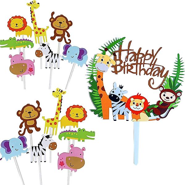LuxusKollektion Dekohänger Cake Topper Zoo Tiere günstig online kaufen