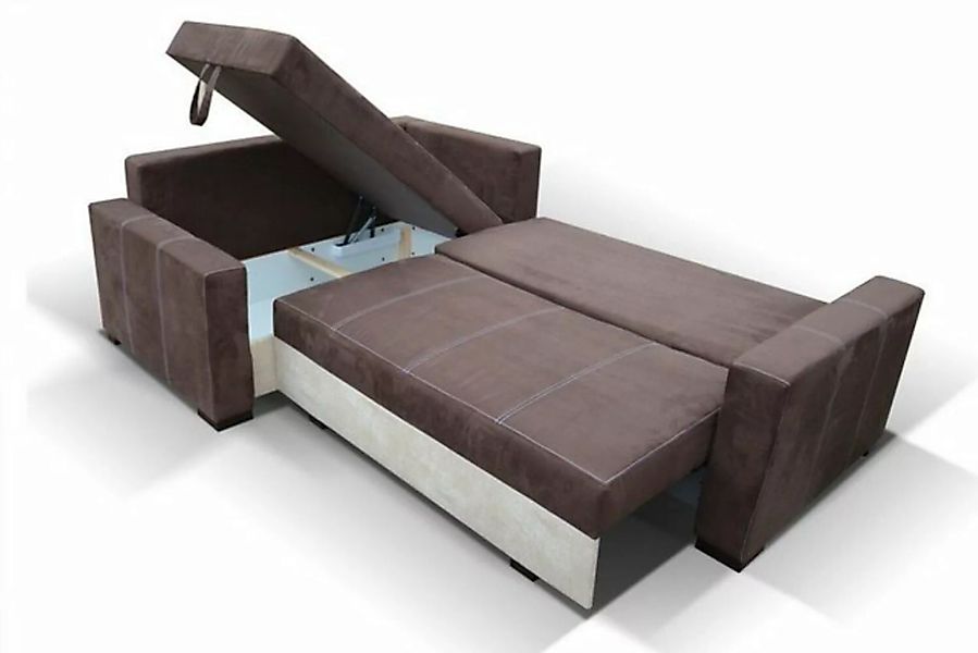 JVmoebel Ecksofa Design Schlafsofa Sofa Polster Wohnzimmer Ecksofa Couch Te günstig online kaufen
