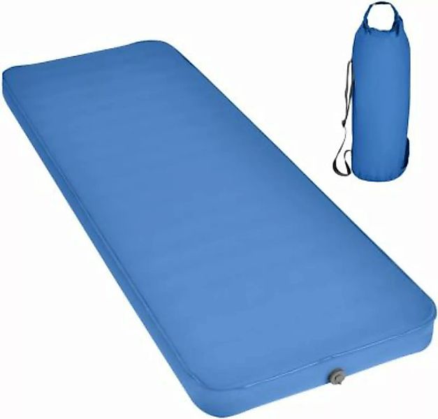 COSTWAY® Camping Isomatte selbstaufblasend 205x73x10cm blau günstig online kaufen