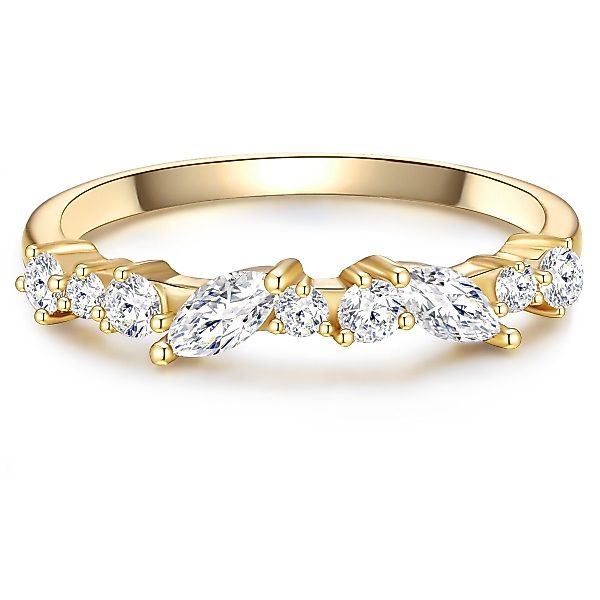 Glanzstücke München Silberring gelbgold, Ring Sterling günstig online kaufen