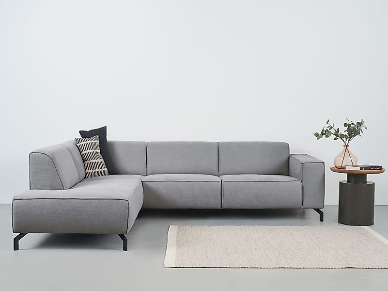 Places of Style Ecksofa Lorcan, in Lederoptik oder Strukturstoff lieferbar günstig online kaufen