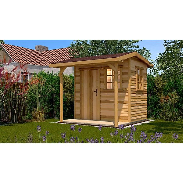Weka Holz-Gartenhaus Satteldach Unbehandelt 401 cm günstig online kaufen