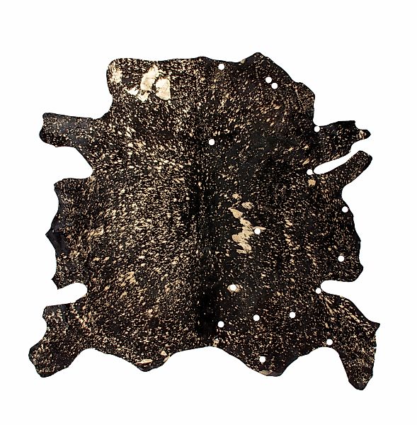 Kayoom Lederteppich »Glam 110 - Rinderfellteppich«, tierfellförmig, 3 mm Hö günstig online kaufen