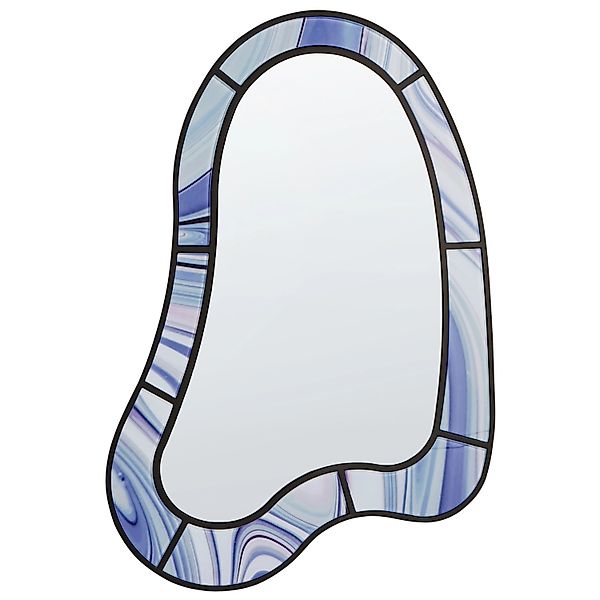 Beliani Wandspiegel MONTSEC Violett 2x49x83 günstig online kaufen