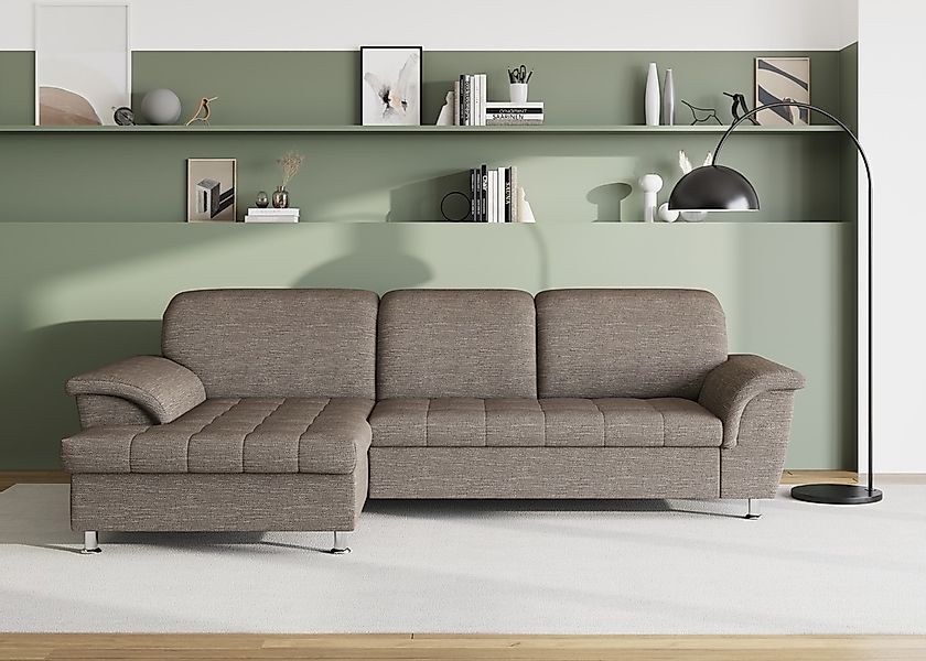 DOMO collection Ecksofa "Franzi Steppung im Sitzbereich B7T/H: 278/162/80 c günstig online kaufen