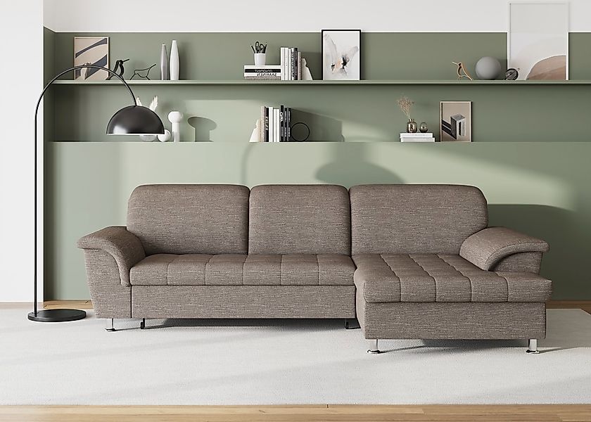DOMO collection Ecksofa "Franzi Steppung im Sitzbereich B7T/H: 278/162/80 c günstig online kaufen