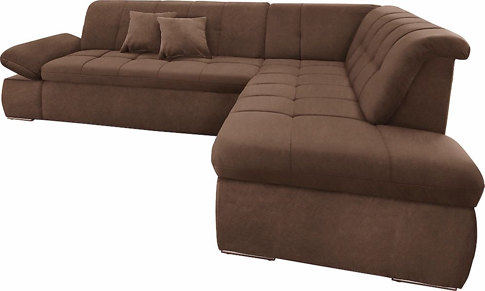 DOMO collection Ecksofa »NMoric incl. Zierkissen B/T/H: 273/216/80 cm L-For günstig online kaufen