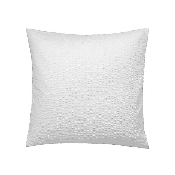 Janine Janine Mako-Soft-Seersucker Bettwäsche PIANO 0125 weiß Größe:  40x40 günstig online kaufen