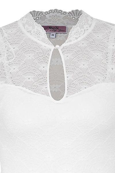 MarJo Dirndlbluse Dirndlbody 'Hallerndorf' Halbarm, Offwhite günstig online kaufen