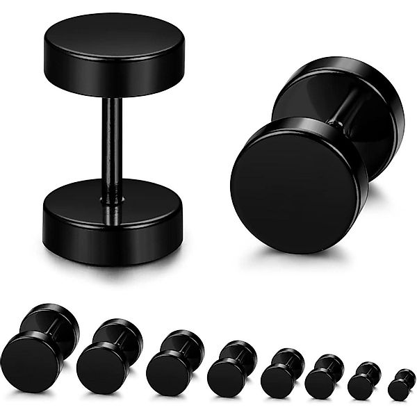 YADOCA Fake-Ear-Plug-Set 8 Paar Schwarze Herren günstig online kaufen